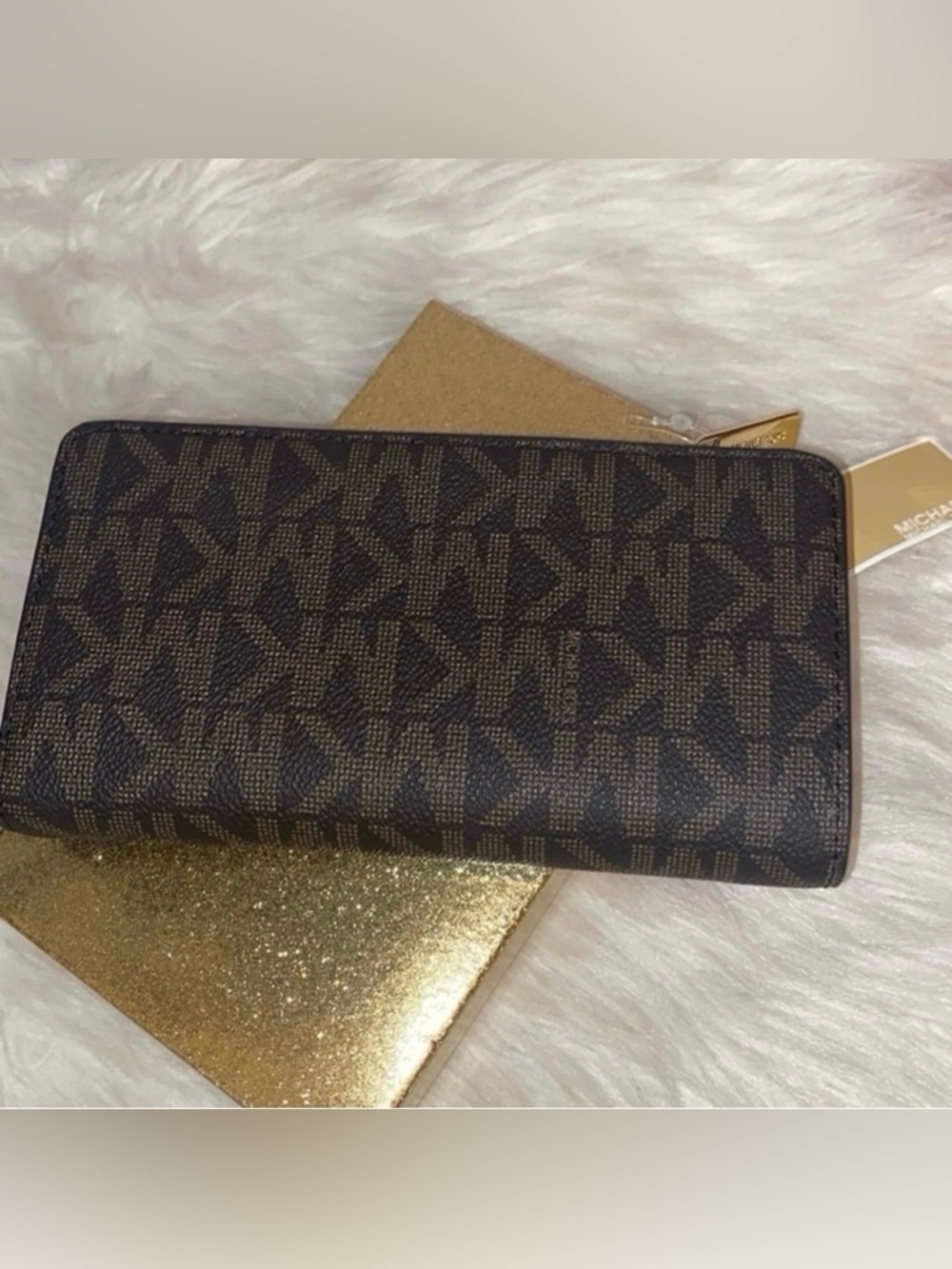 Michael Kors KARLIE Satchel/JET SET CHARM Continental Wallet 2pc Set - Picture 10 of 10